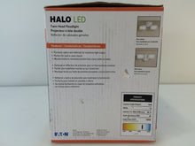 Load image into Gallery viewer, Halo FT1850LWH White Outdoor Integrated LED Dual Head Flood Light

