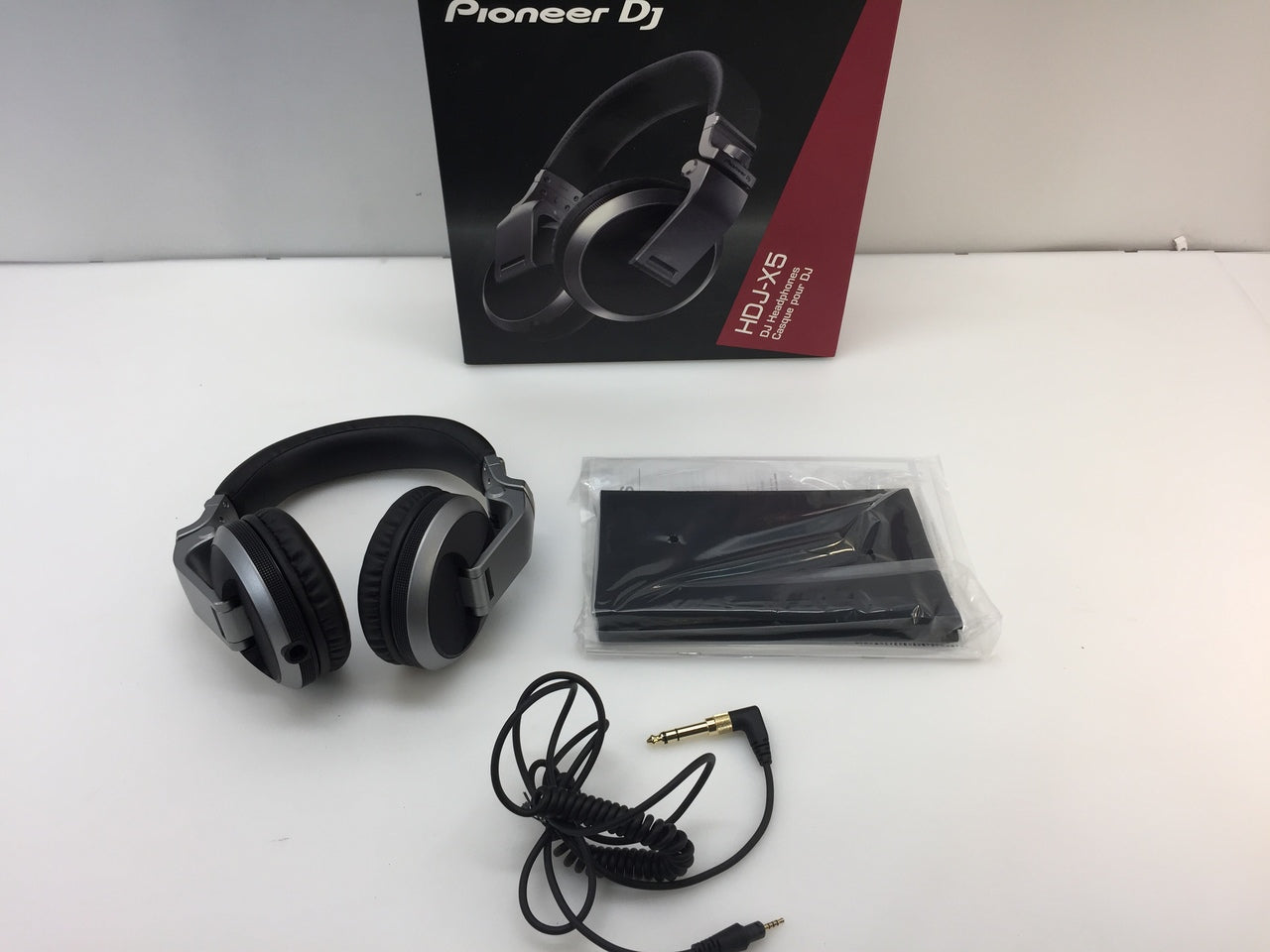 Silver, HDJ-X5 LLC NOB DJ Headphones NT Over-Ear Pioneer DJ – Electronics