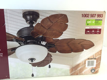 Load image into Gallery viewer, Home Decorators 51544 Palm Cove 44&quot; LED Natural Iron Ceiling Fan 1002507993

