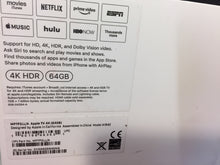 Load image into Gallery viewer, Apple TV (5th Generation) 4K 64GB HD Media Streamer MP7P2LL/A
