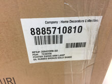 Load image into Gallery viewer, HDC 8885710810 1-Light Oil-Rubbed Bronze Wall Pivoter Swing-Arm Lamp
