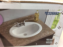Load image into Gallery viewer, AquaSource ML-20504 White Drop-in Oval Bathroom Sink with Overflow 328882
