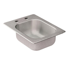 Load image into Gallery viewer, Moen KG2045522 2000 Series 16.625&quot; 2-Hole Single Bowl Kitchen Sink Stainless
