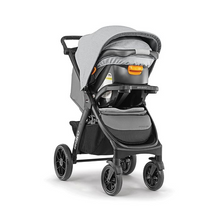 Load image into Gallery viewer, Chicco Bravo LE 3-in-1 Quick-Fold Trio Travel System with Car Seat, Driftwood
