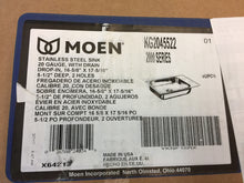 Load image into Gallery viewer, Moen KG2045522 2000 Series 16.625&quot; 2-Hole Single Bowl Kitchen Sink Stainless
