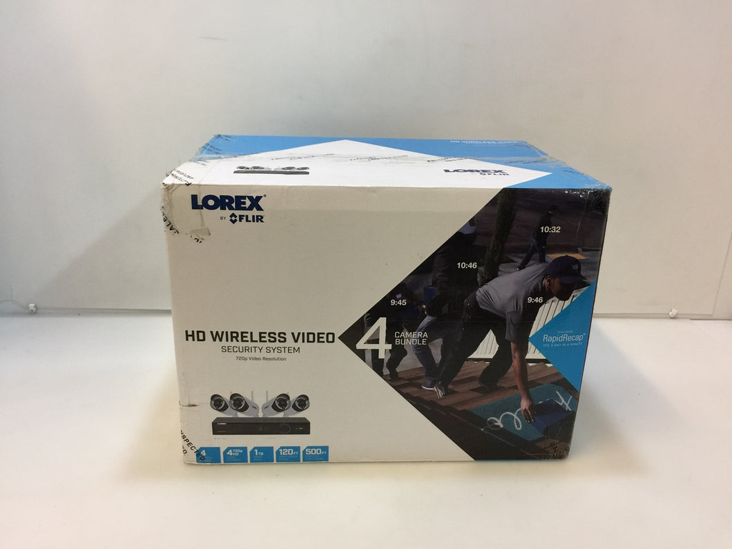 Lorex LX4471W 4CH Black Wireless DVR 720p 1HD 1TB with 4 Digital Cameras