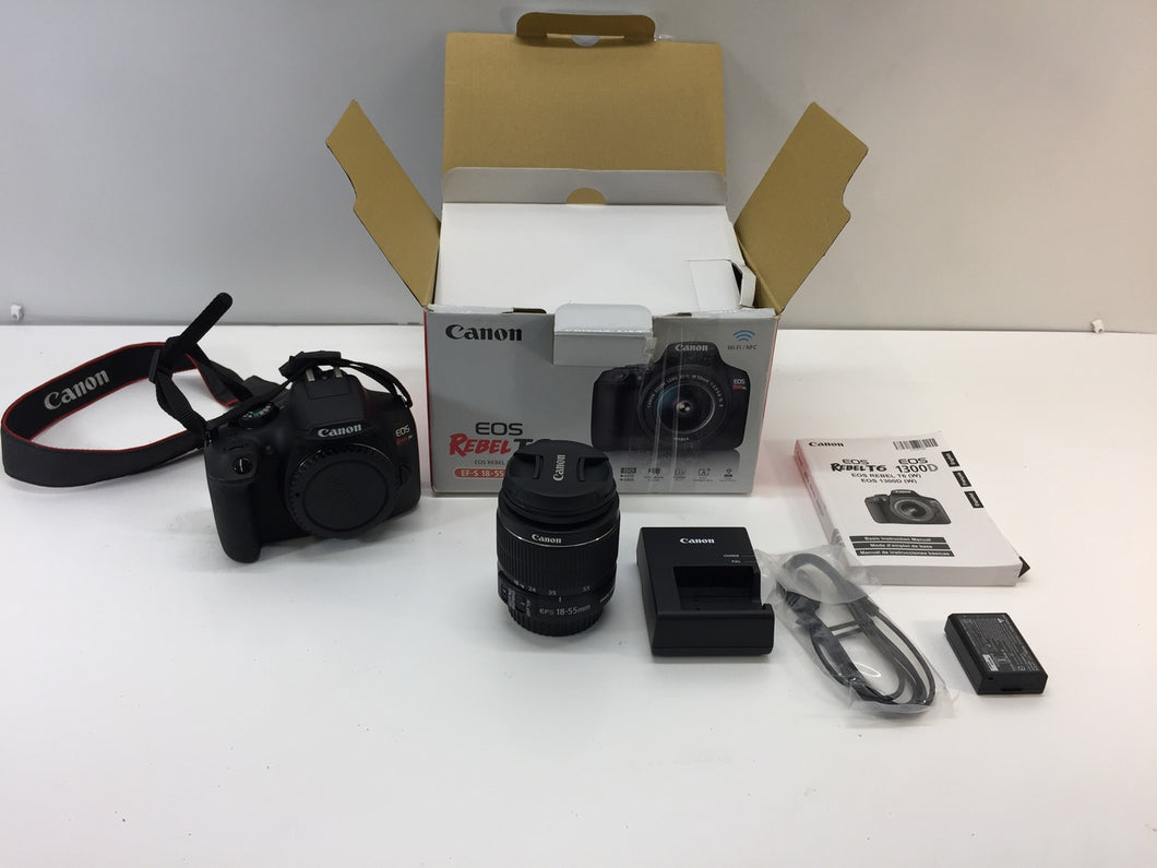 Canon EOS Rebel T6 18.0 MP Digital DSLR Camera with 18-55mm II lens