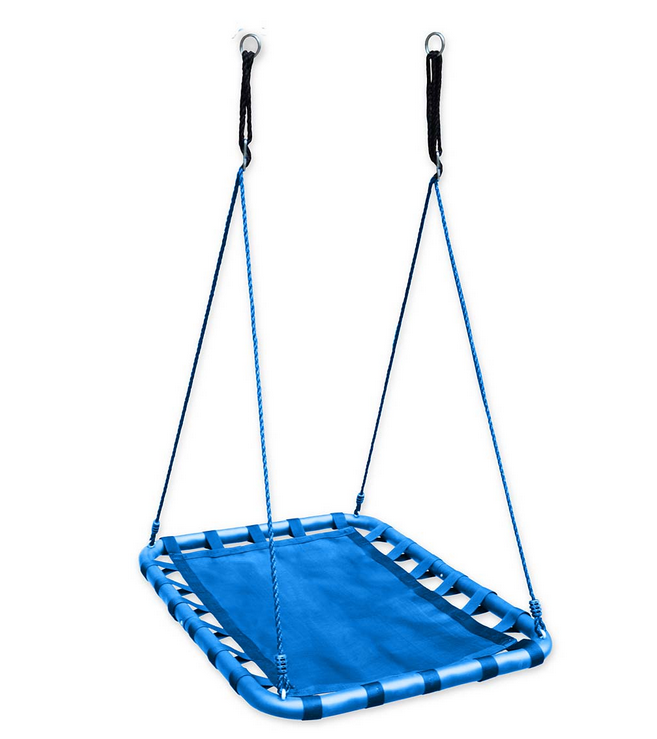 HearthSong 40-Inch Mega Mat Rectangular Platform Swing Blue 730581BLU
