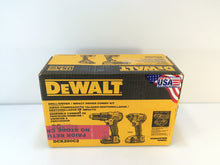 Load image into Gallery viewer, DEWALT DCK280C2 20V Max Li-Ion 1.5 Ah Compact Drill &amp; Impact Driver Combo Kit

