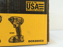 Load image into Gallery viewer, DEWALT DCK280C2 20V Max Li-Ion 1.5 Ah Compact Drill &amp; Impact Driver Combo Kit

