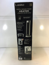 Load image into Gallery viewer, Lasko 5586 1,500-Watt Digital Ceramic Tower Heater with Remote
