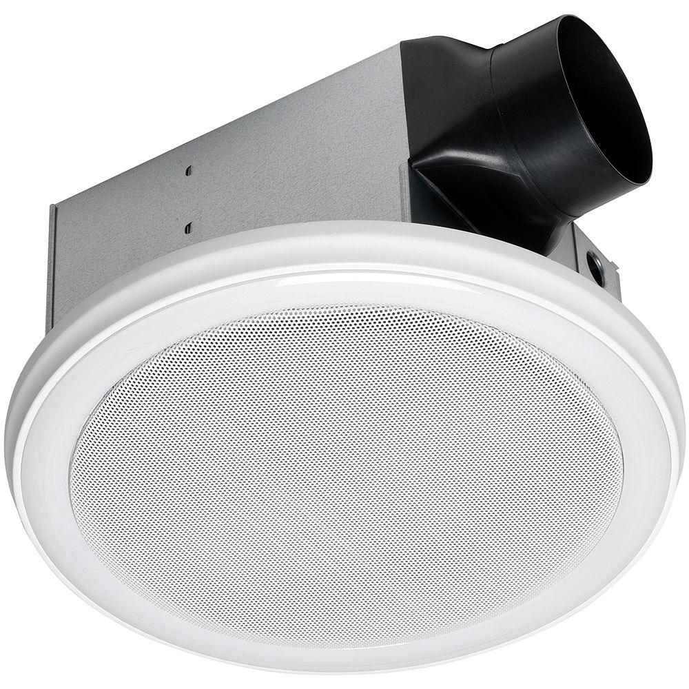 Home Netwerks 7130-06-BT Decorative White 100 CFM Bluetooth Speakers Bath Fan