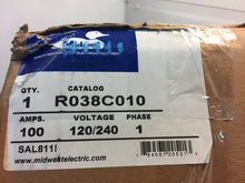 Load image into Gallery viewer, GE R038C010 100 Amp Metered Temporary Power Outlet Box
