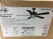 Load image into Gallery viewer, Hampton Bay AL995-ORB Tipton II 52&quot; Oil-Rubbed Bronze Ceiling Fan with Light Kit
