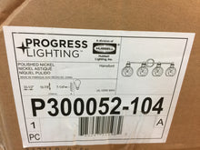 Load image into Gallery viewer, Progress Lighting P300052-104 Hansford 4-Light Polished Nickel Vanity Light
