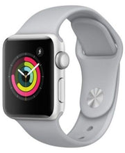 Load image into Gallery viewer, Apple Watch Series 3 38mm Silver Aluminium Case Fog Sport Band (GPS) MQKU2LL/A
