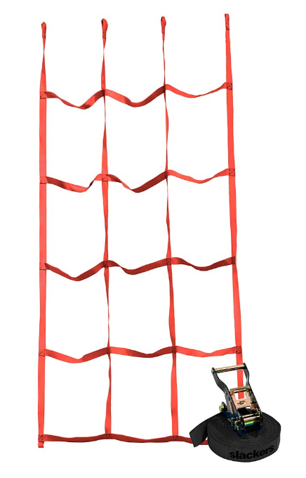 HearthSong Ninjaline Ninja Cargo Net 4' x 7' Red