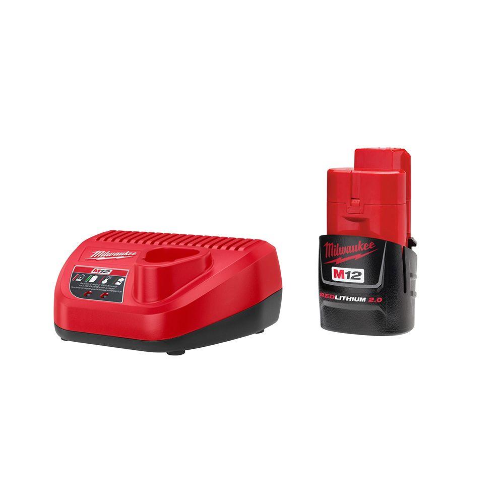 Milwaukee M12 Lithium-Ion Battery Charger Starter Kit 48-59-2420