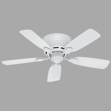 Load image into Gallery viewer, Hunter 51059 Low Profile 42&quot; Indoor Snow White Ceiling Fan
