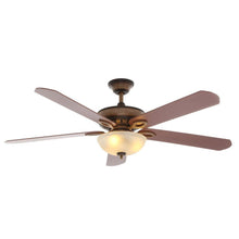 Load image into Gallery viewer, Hampton Bay 26692 Asbury 60 in. Indoor Gilded Espresso Ceiling Fan 873937
