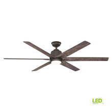 Load image into Gallery viewer, Home Decorators Kensgrove 64 in. LED Espresso Bronze Ceiling Fan YG493B-EB
