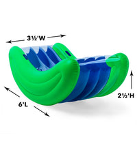 Load image into Gallery viewer, HearthSong Rock With It! Giant 6-Foot Inflatable Curved Rocker 733708
