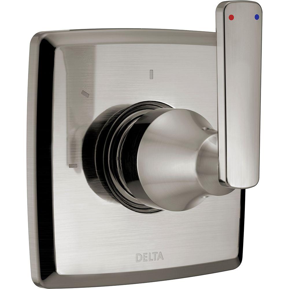 Delta T11864-SS Ashlyn 1-Handle 3-Setting Diverter Valve Trim Kit, Stainless