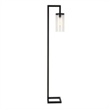 Load image into Gallery viewer, Meyer&amp;Cross FL0014 Malva 68&quot; Blackened Bronze Floor Lamp with Seeded Glass Shade
