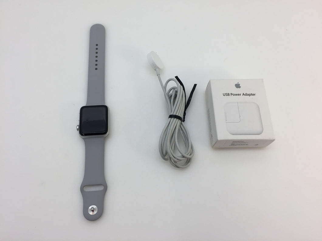 Apple Watch Series 3 42mm Silver Aluminium Case Fog Sport Band (GPS) MQL02LL/A