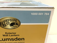 Load image into Gallery viewer, Hampton Bay Lumsden Wall-mount Black LED Motion Sensor Lantern 10000001784

