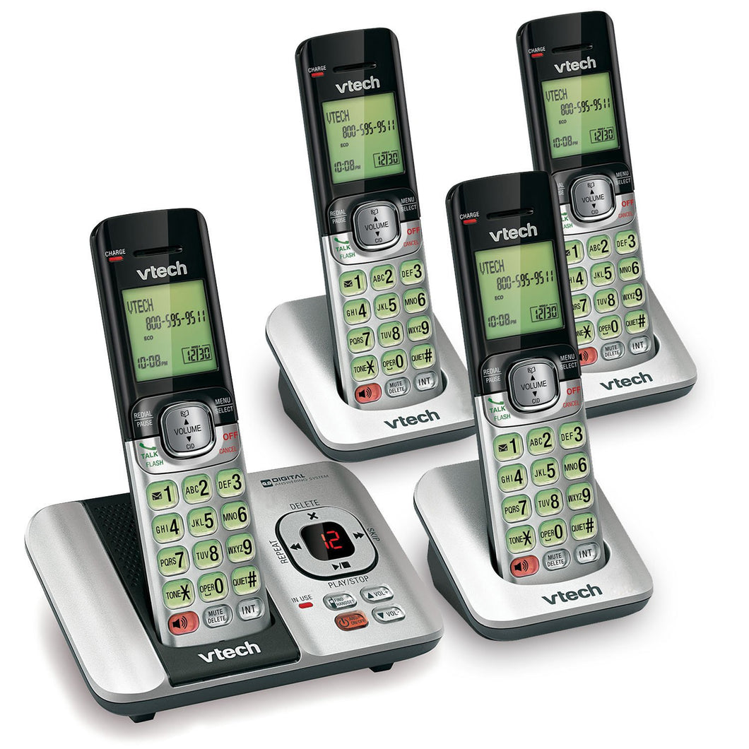 VTech CS6529-4 DECT 6.0 Phone Answering System with Caller ID - 4 Handsets