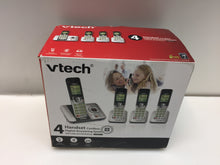 Load image into Gallery viewer, VTech CS6529-4 DECT 6.0 Phone Answering System with Caller ID - 4 Handsets
