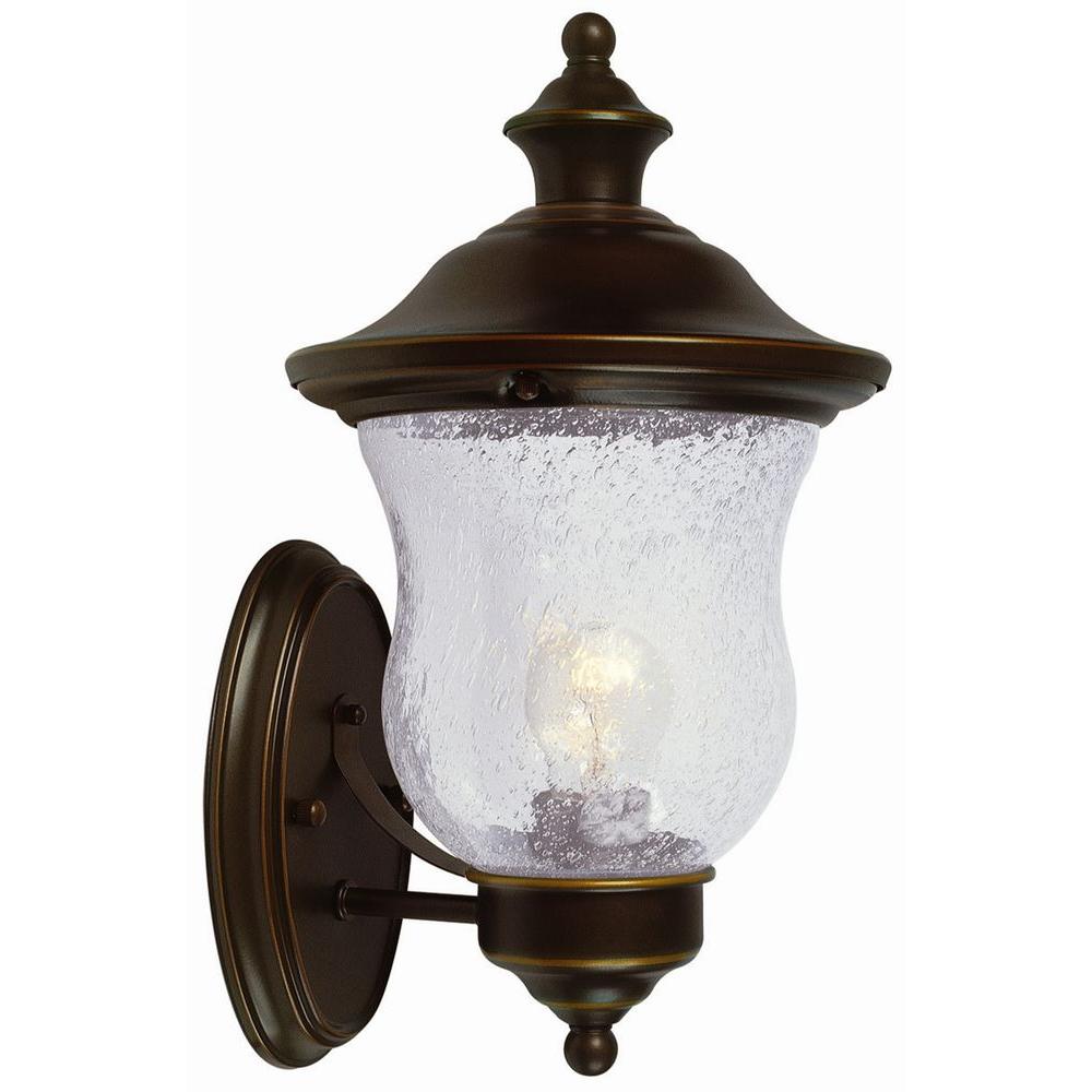 Design House Highland Oil-Rubbed Bronze Outdoor Wall Lantern Sconce 505362