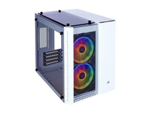 Load image into Gallery viewer, Corsair Crystal 280X RGB Micro-ATX Case Tempered Glass White CC-9011137-WW
