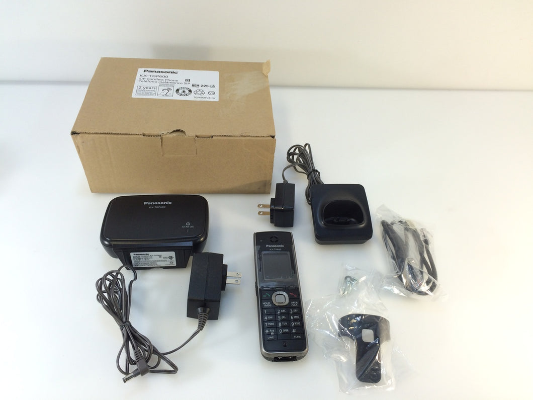 Panasonic KX-TGP600 SIP Dect Base Unit & Cordless Handset, Black