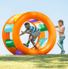 Load image into Gallery viewer, HearthSong Roll With It 2.0 Giant Inflatable Rainbow Land Roller 733710
