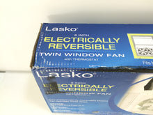 Load image into Gallery viewer, Lasko 2138 8 in. Electrically Reversible Twin Window Fan with Thermostat
