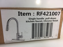 Load image into Gallery viewer, Runfine RF421007 Single-Handle Pull-Down Sprayer Kitchen Faucet in Chrome
