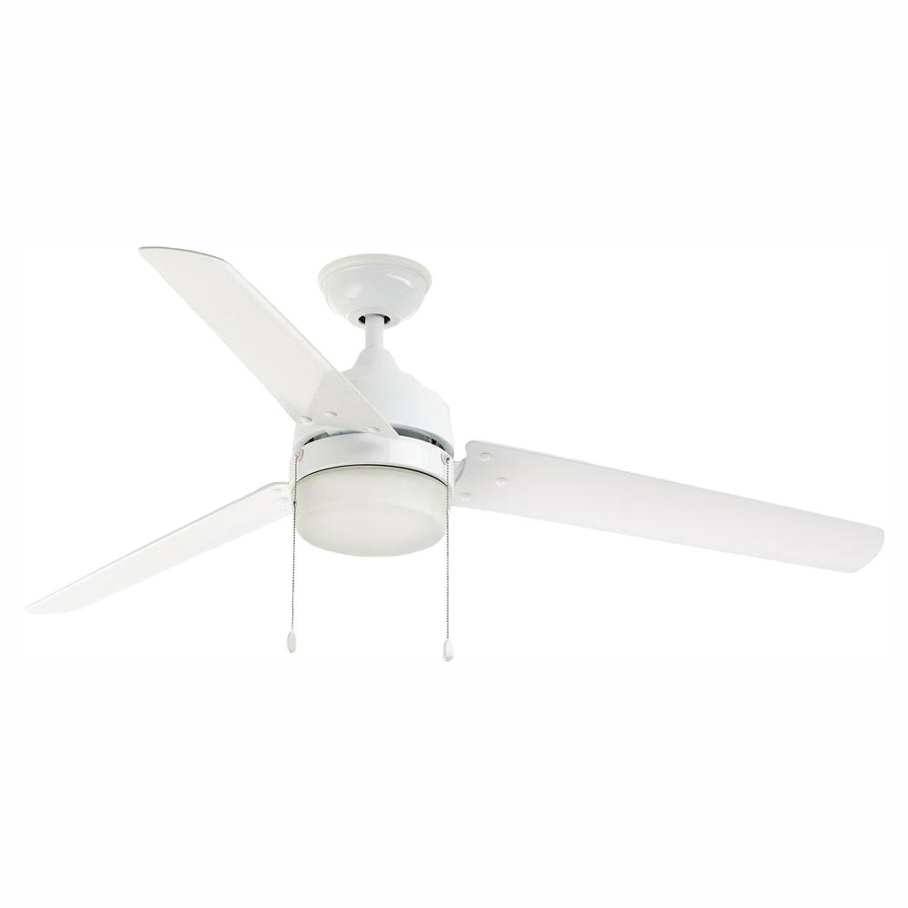 Home Decorators Carrington 60 in. LED Indoor/Outdoor White Ceiling Fan YG419-WH