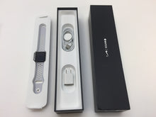 Load image into Gallery viewer, Apple Watch Nike+ MQ172LL/A 38mm Silver Aluminum Pure Platinum White Sport Band
