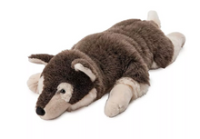 Load image into Gallery viewer, Plow &amp; Hearth Siberian Husky Plush Cuddle Animal Body Pillow 45&quot; L - 52A09
