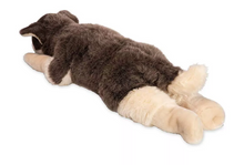 Load image into Gallery viewer, Plow &amp; Hearth Siberian Husky Plush Cuddle Animal Body Pillow 45&quot; L - 52A09
