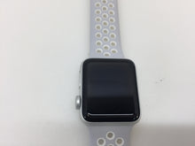 Load image into Gallery viewer, Apple Watch Nike+ MQ172LL/A 38mm Silver Aluminum Pure Platinum White Sport Band
