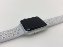 Load image into Gallery viewer, Apple Watch Nike+ MQ172LL/A 38mm Silver Aluminum Pure Platinum White Sport Band
