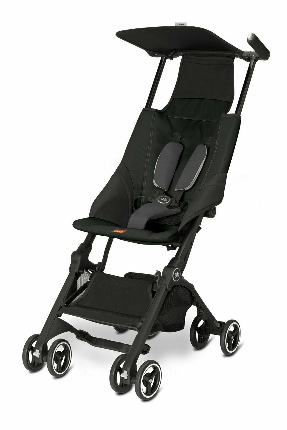 GB Pockit Compact Folding Stroller in Monument Black