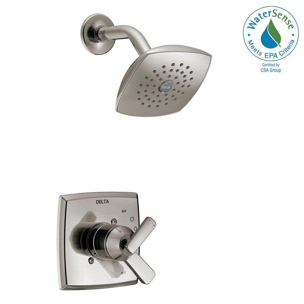 Delta T17264-SS Ashlyn Pressure Balance Shower Faucet Trim Kit, Stainless