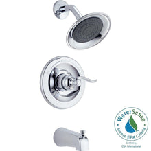 Load image into Gallery viewer, Delta BT14496 Windemere 1-Handle Tub and Shower Faucet Trim Kit in Chrome
