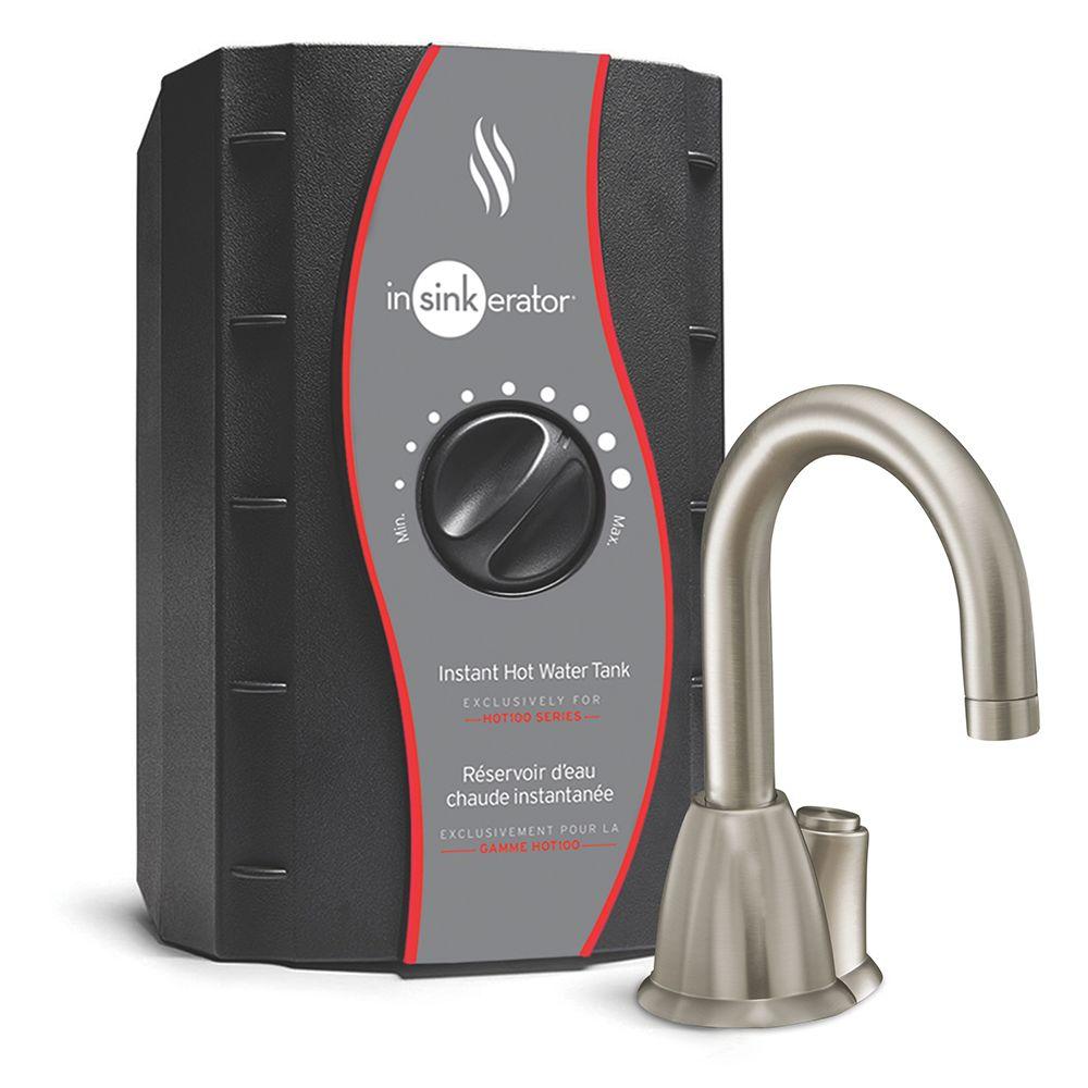 InSinkErator H-HOT100SN-SS Invite Instant Hot Water Dispenser System, Nickel