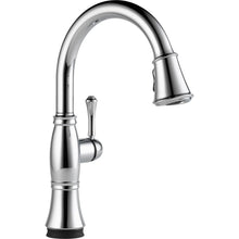 Load image into Gallery viewer, Delta 9197T-DST Cassidy Touch 1-Handle Pull-Down Sprayer Kitchen Faucet Chrome

