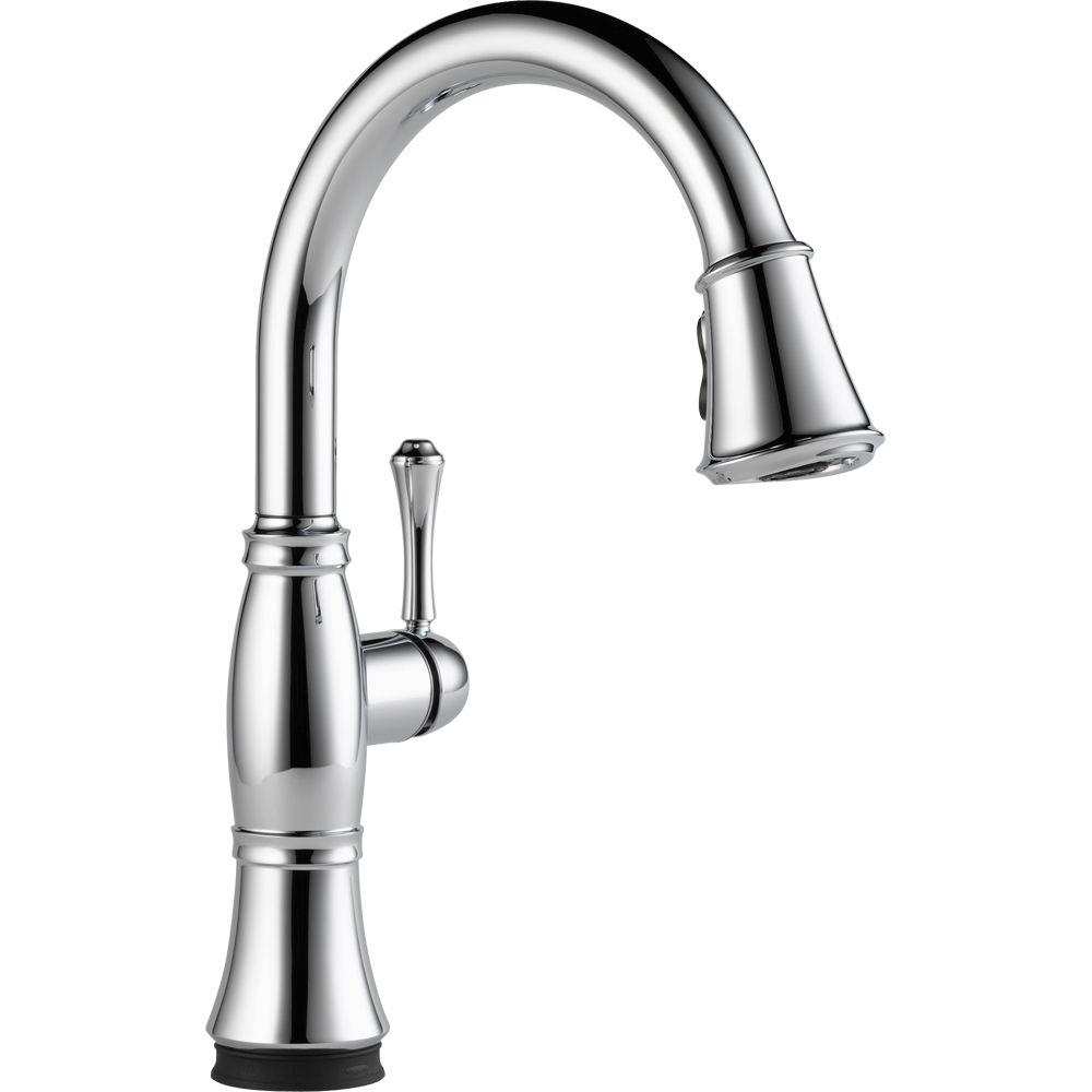 Delta 9197T-DST Cassidy Touch 1-Handle Pull-Down Sprayer Kitchen Faucet Chrome